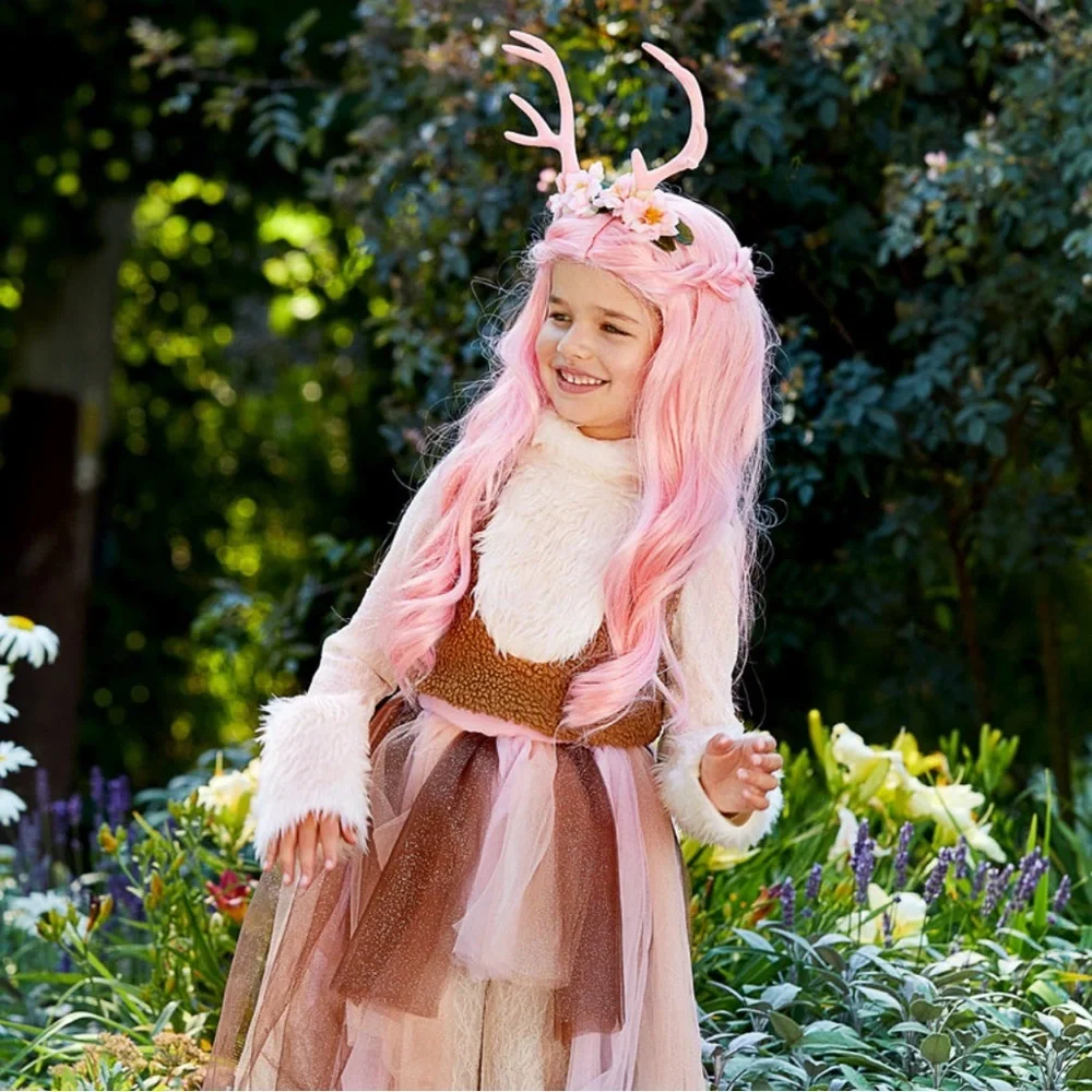 Enchanting deer Fairy Costume- Chasing Fireflies-Halloween ( No Wig )